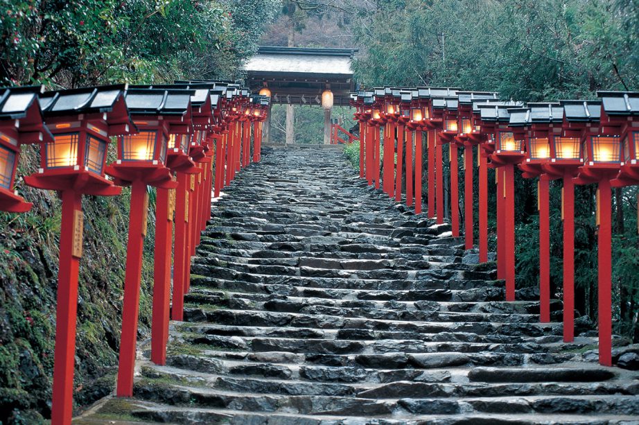 京都・貴船神社にて